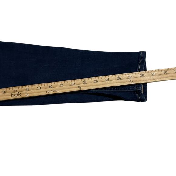 Levis 535 Womens Jeans Size 32 Blue Super Skinny Mid Rise Dark Wash Denim Jeans - Picture 12 of 12